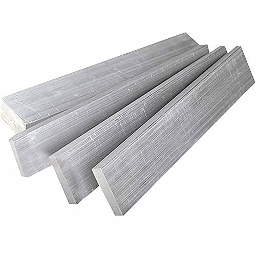 WUUKEPSG Tiras de Chapa de Aluminio de Barra Plana,Placas de Aluminio de 5 Rebanadas,Longitud 500 Mm/Silver/2 * 30 * 500Mm