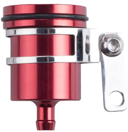 Coupe du réservoir d'huile de frein moto - réservoir de fluide en aluminium compact universel | Pour les systèmes de frein hydrauliques ou d'embrayage hydrauliques, conception résistante aux fuites