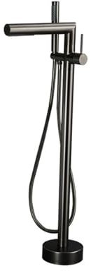 YNIYUJKL Grifo De Bañera De Pie con Rotación De 360° para Agua Caliente Y Fría, Mezclador De Bañera De Pie, Color Gris,Grey