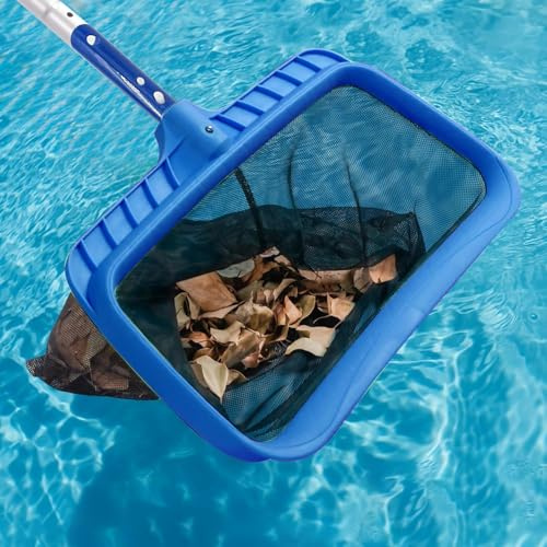 Generisch Pool Kescher mit Griff, Kescher Pool Ultra Feinmaschiges, Poolkescher für Schwimmbäder,Pool Sieb Fein für Whirlpoosl Feinmaschig für Schwimmbad, Teich, Fischteich, Wasserpark (1 PCS)