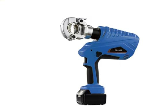OZBME Pince à sertir hydraulique Rechargeable, Outil électrique, sertisseuse de cosses de câbles performante, kit d'outils pour bornes électriques (300 mm²) (300 mm²)