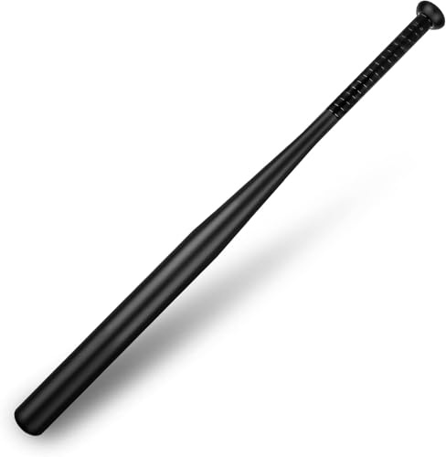 Baseballschläger aus Stahl 82 cm robuster Baseball/Softballschläger für Freizeit & Training, ideal für Hobbyspieler & Athleten (schwarz)