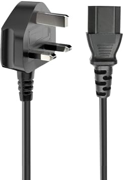 Power Cable Replacement for HP ProDesk 400 G9/ 600 G3 G4 G5 G9/ 800 G1/ 290 G9 Pavilion TP01 EliteDesk 800 G2 805 G9 Elite 6200 ENVY TE01-5002 Desktop UK Mains 3pin AC Power Cord Lead Plug