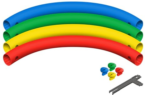 Quadro Bogenrohrset – 4 Gebogene Rohre für Eingänge, Bögen und Geländer Erweiterung für Baukästen, UV-Stabil, Indoor/Outdoor, Made in Germany
