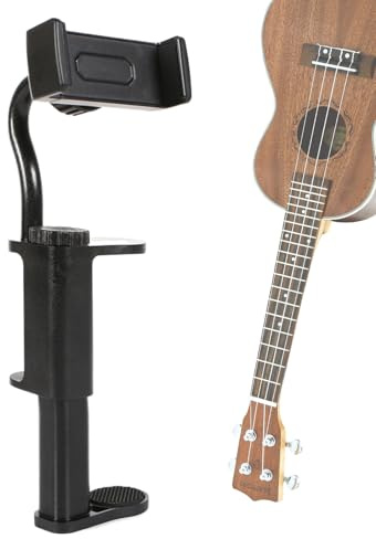 Soporte De Teléfono De Guitarra - Soporte Móvil para Clip Móvil, Base De Ajustable, Marco De Agarre Segura, Gadgets De Soporte Portátil, Accesorio para Dispositivos | Uso para El