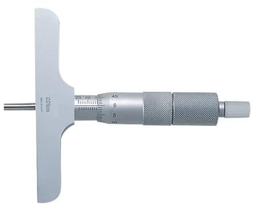 tiefenmesser 50/75/100/150/300 mm 0,01 mm Tiefenmikrometer Tiefenmesser Edelstahl 129-109 329-250-30(129-113 0-50mm 0.01mm)