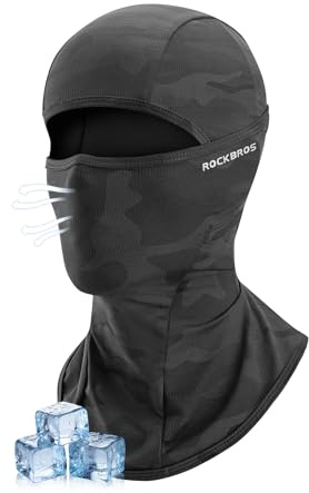 ROCKBROS Sturmhaube Balaclava Motorrad Sommer Herren und Damen | Atmungsaktiv, Kühlend, UV-Schutz & Helmkompatibel für Fahrrad, Motorrad, Laufen & Wandern
