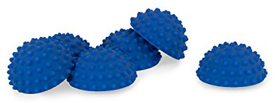 AFH Webshop 6 x Therapie Balance Igel MINI EXTRA Strong in trendigen Blautönen | Durchmesser: 9 cm | Gymnastik Igel | Igelball | Kleiner Balance Igel (6 x dunkelblau)