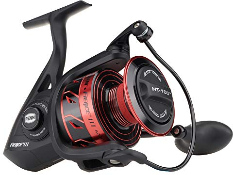 PENN Fierce III Spinnrolle – 5 Kugellager, Vollmetallgehäuse, für das Spinnfischen im Salzwasser – Barsch, Seelachs, Meeräsche, Lippfisch, Meerforelle