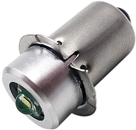 Ruiandsion P13.5S PR2 LED Upgrade LED Flashlight Bulb DC 3-6V 3W Replacement Bulb for Maglite Work Torch Light (Pack of 1)