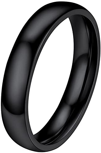 FaithHeart Damen Herren Fingerring Personaliserter 2mm/4mm/6mm/8mm Stapelring Bandring hochgepoliert Knöchelring Midi Fingerring Verlorbungshring Ehering für Freund Freundin Ehepaar