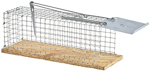 ARTECSIS Piège à Rat Vivant 29x12x12cm - Nasse en Bois OSB et Acier galvanisé/Efficace