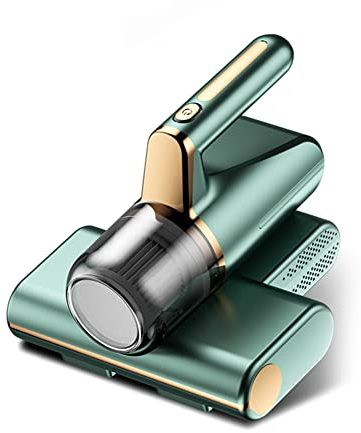 laxyy Eliminador de áCaros Al VacíO de Mano para el Hogar Cama Sofá ColchóN Aspirador Eliminador de áCaros PortáTil Herramientas de Limpieza Verde