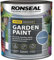 AHS 2.5L Garden Paints - Long Lasting Matt Finish Paints - Super Coverage Paint Colour - Waterproof & Weatherproof - Water Based Paint For Sheds, Metal, Terracotta Pots, 2500ML (CORNFLOWER)