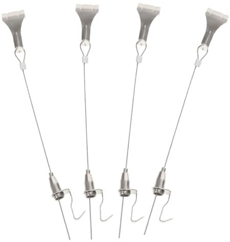 OSALADI 4juegos Cuerda De Colgar Cuadros Resistente Con Gancho Kit Para Marco De Fotos y Decoración De Paredes