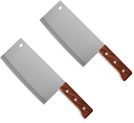 Mikinona 2 St filékniv slaktarkniv matlagningsknivar japansk kniv fruktkniv mathackare grönsaksskärare kinesisk klyfta för att hantera kött verktyg trähandtag chopper kökskniv