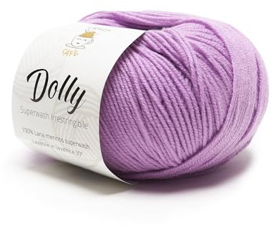 Dolly by Tricot Cafè – Wolle aus reiner Merinowolle, ideal für Eisen – Alpenveilchen 8997/11