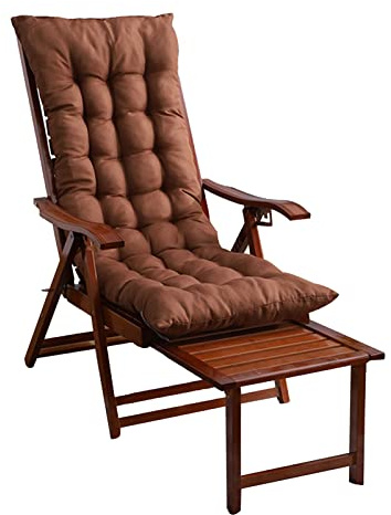 CCYENG Retro-Liegestuhl aus Holz, klappbare Garten-Sonnenliege in 5 Positionen verstellbar, Outdoor-Loungesessel Relaxer Recliner für Terrasse Rasen Strand, Belastung