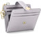MUIIKOLA Portefeuille fin en cuir pour femme avec blocage RFID - Petit porte-cartes de crédit avec porte-clés - Compartiment pour pièces de monnaie avec fermeture éclair, A-violet clair., Moderne