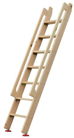 Wood Bunk Bed Ladder for Dorms Bedrooms Apartments Hotels Small Natural Wooden Step Ladder for Bunk Beds