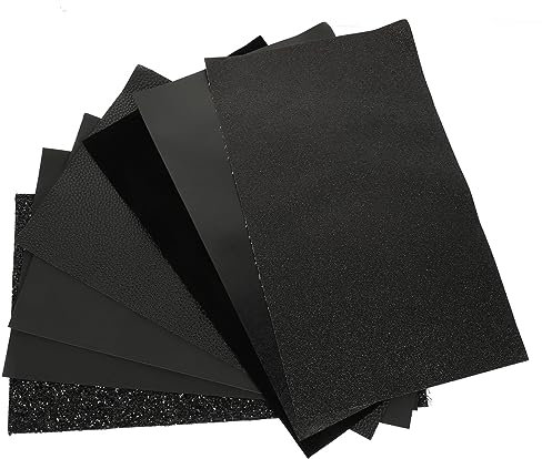 TEHAUX 7blätter Pu-lederplatten Diy Handwerk Herstellung Blätter Bastelbedarf Zum Selbermachen Kunstleder Zum Basteln Für Ohrringe Haarschmuck Armbänder Taschen