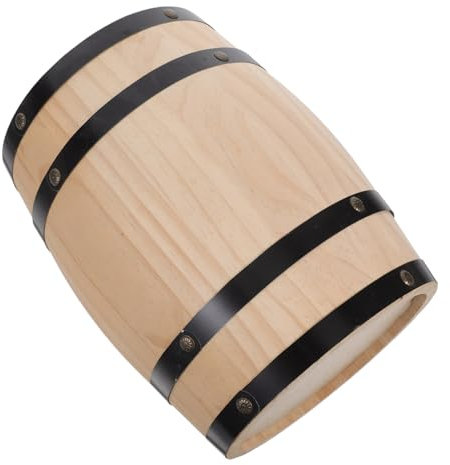 Cabilock Holzfass Deko Einzigartiges Weinfass Ornament Aus Eichenholz Für Bar Und Party Rustikaler Charme Für Whisky Und Weinliebhaber Handgefertigt Und Funktional