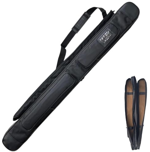 Schwarze doppellagige Schwerttaschen,dickem Oxford-Stoff wasserdichte Schwerttasche,Dreifach-Schwerttasche mit Rutentasche,Platz für zwei Schwerter,Multifunktions-Schwertset(105cm,110cm,113cm,120cm)