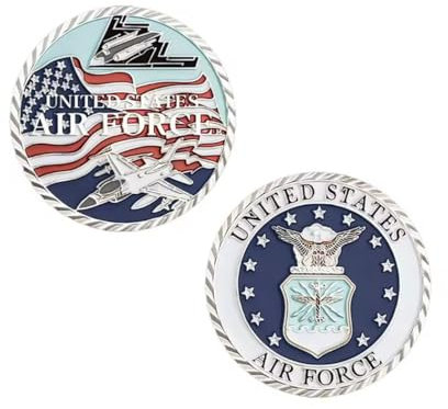 MINHBDER Monedas Conmemorativas del Ejército De EE. UU., Chapadas En Oro Y Plata, Monedas De Desafío Militares, Colección De Monedas De Recuerdo De La Armada, El Ejército Y La Fuerza Aérea, Regalos.