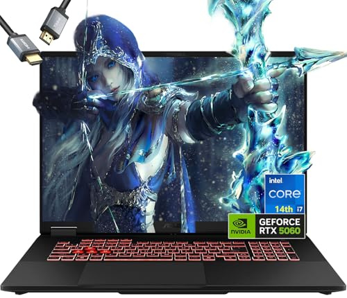 ASUS-TUF Gaming-Laptop RTX 4070 - i7-13620H - 15.6 FHD IPS Display - 64GB RAM -2TB PCIe SSD - RGB Backlit Keyboard - Windows 11 - G-SYNC - Gamer PC - Thunderbolt 4 - HDMI Cable