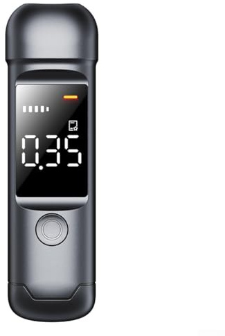 Testeur d'alcool avec trois indicateurs LED de couleur pour une communication claire des niveaux d'alcool (noir)