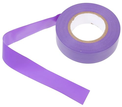 Veemoon Cinta Aislante Eléctrica Autoadhesiva Morada 19mm X 20m, Cinta Aislante Adhesiva Resistente al Fuego, Humedad y Frío para Reparación y Aislamiento Eléctrico Industrial