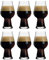 Luigi Bormioli Birrateque Set of 6 Stout Porter Glasses - 600ml / 60cl / 20 ¼ oz - Craft Beer Style Design - Lead Free Crystal Glass - Break Free & Dishwasher Safe