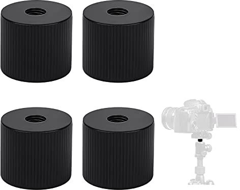 4Pcs Kamera Konverter Schraube Stativmutter 1/4 Zoll Gewinde Kamera Stativgewinde Adapter,Stativ Adapter 1/4 Stativ doppelschraube für Kamera Stativ Licht Standplatz Monopad
