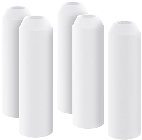 Pawfly Cilindri di Pietra d'Aria Compatibili con l'Acquario Mini Bianco Bubbler di Ricambio per Tubo Classico Specifico Flusso Halo e Life Fish Tanks Diffusore di Bolle per Pompe d'Aria Nano, 5 Pack