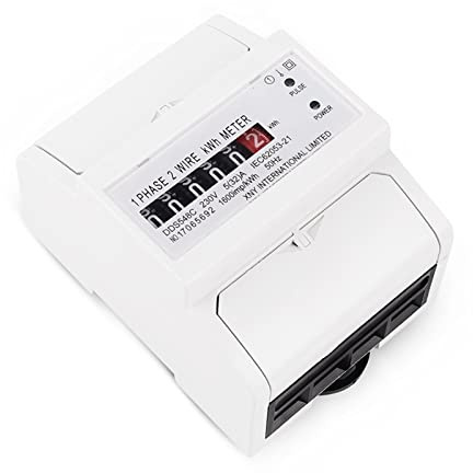 Compteur d'énergie intelligent Deux comptoirs d'énergie filaire analogique KWh 5-100A Mémaire de puissance Mémoire à matériau de la consommation de montage de rail électrique Monitor Compteur électriq