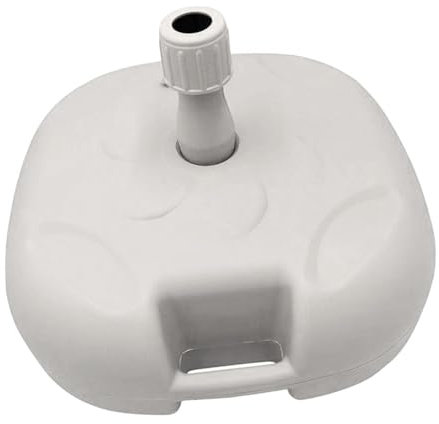 F Fityle Support de parasol de plage, base de parasol pour poteau de 28 à 32 cm, support de base de parasol, support de parasol pour pelouse, plage, cour, blanc