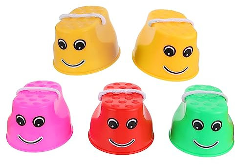 OHPHCALL 5stücke Mädchen Balance Training Hochstelzen Interaktives Spielzeug Für Gleichgewichtstraining Im Freien Und Kindergarten Mit Fröhlichem Design
