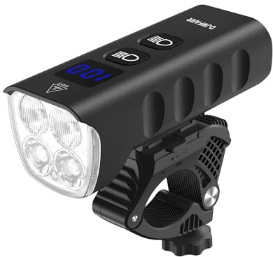 DJWFARR Bike Lights for Night Riding, Bike Headlight, 2000 Lumens Super Bright Bicycle Light, IPX6 Waterproof, Rechargeable 6400mAh Ultra-Long Battery Life, 13 Lighting Modes, Easy Installation