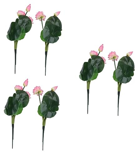 MAGICLULU 6stücke Kunstblumen Lotus Dekoration Aus Seide Für Wohnzimmer Schlafzimmer Büro Und Festlichkeiten Realistische Fake Blumen Für Heim Und Garten