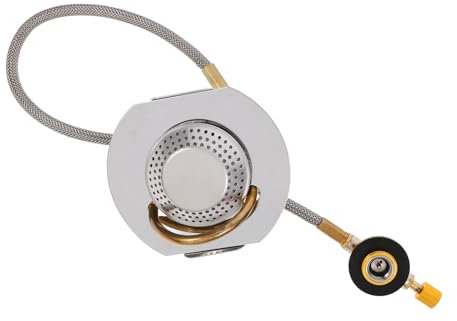 SUPVOX Réchaud À Gaz D'extérieur Pour Camping Brûleur À Gaz Multifonction Cuisinière De Pique- Légère Construction En Acier Inoxydable