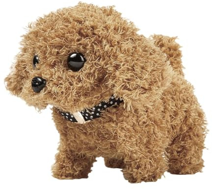 Cane di lingua che lavora - giocattolo per cani in movimento per bambini, giocattolo per un cucciolo di peluche | giocattolo per cani interattivo per cani, adorabile cane da passeggiata animata con