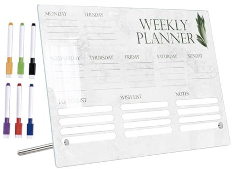 STOBOK Acryl-memoboard Durchsichtig Mit Stift Schreibtisch-memoboard Löschbares Notizboard Acryl-schreibboard Studentenbedarf Acryl-notizboard Für Schule