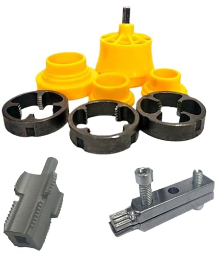 Roscador Para Tubos PVC Juego de Machos y Troqueles Para Roscado