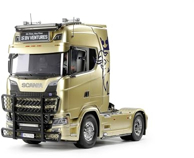 TAMIYA 56379 1:14 RC Scania 770 S 4x2 - Kit da assemblare, camion radiocomandato, camion, giocattolo da costruzione, modellismo, artigianato, non verniciato