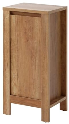 Meublorama Meuble de Rangement KALUNA 86 cm – Coloris Bois de Noyer – Style Rustique à Poser