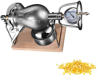 DIY Popcorn ， Pressure Popcorn Maker ， Style：Retro Hot Air Popcorn Maker ， Stove Popcorn for Corn Rice Soybean Mung Bean,Upgraded