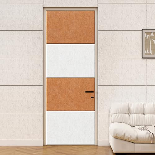 Akustikschaumstoff Selbstklebend, Schalldämmung für Wand Tür Decke, Akustik Schaumstoffplatten Hohe Dichte Akustische Behandlung Wanddekoration(Weiß,30 cm x 60 cm 10pcs)