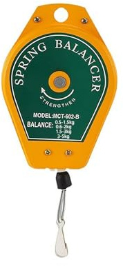 Supporto per utensili retrattile con bilanciatore a molla, avvolgicavo regolabile con cuscinetto per linea di montaggio, utensili sospesi con posizionatore(giallo,3.0-5.0kg)