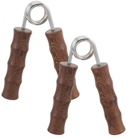 Cabilock Ejercitador de Mano y Muñeca de Madera para Fitness Kit de Pinza de Mano de Alta Resistencia Masajeador Manual Portátil Fortalecedor de Agarre para Deportistas Color Aleatorio