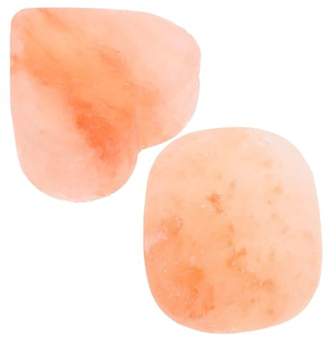 BAZEITFLOW 2piezas Jabón de Sal Mineral Natural Jabones Hechos a Mano para Ducha de Spa para Masaje Corporal Piedra de Sal Rosa